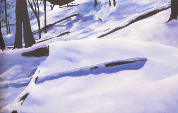 Serenity - Canadian Winter, Original Acrylic Landscape Painting (11" x 13" x 0.8")