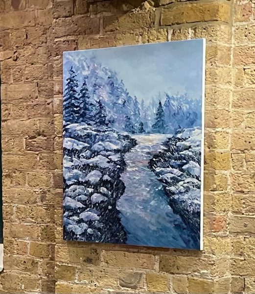 Winter's Cheer - Print on Canvas (16" x 20" x 1")