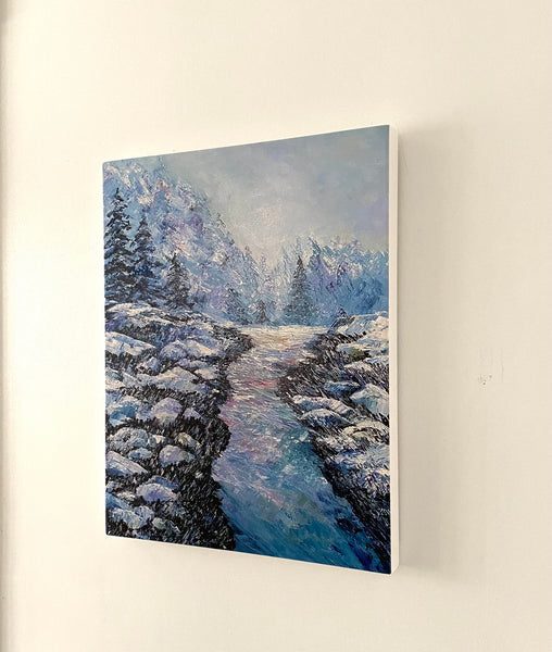 Winter's Cheer - Print on Canvas (16" x 20" x 1")